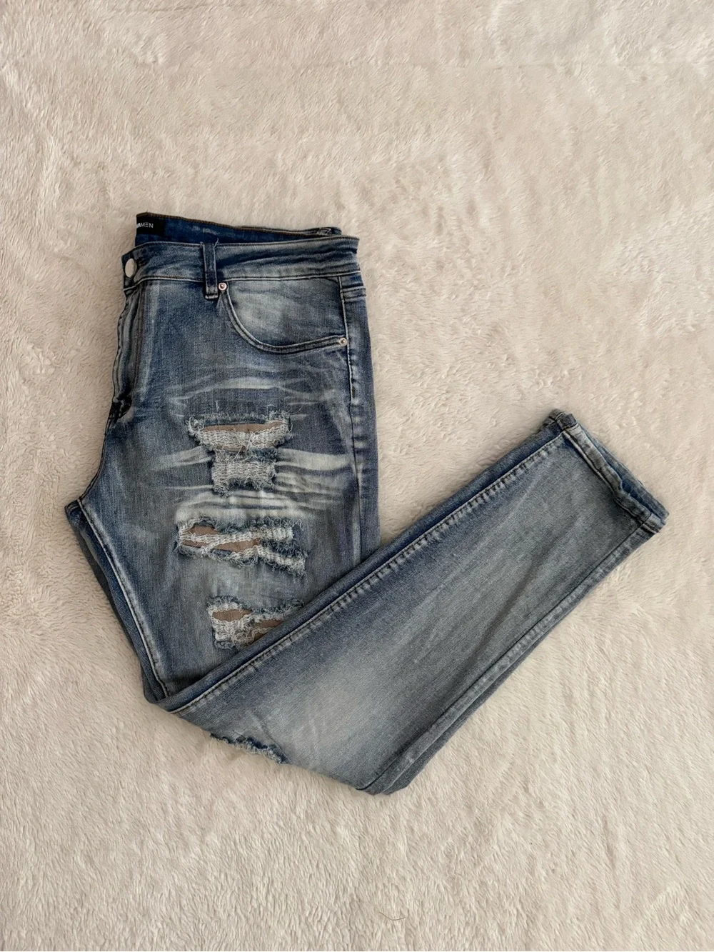 Men’s Distressed Jeans, Nova Men, Size 38